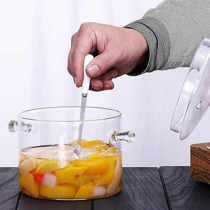 🍲✨ Clear Glass Cooking Pot 🥘 Elegant Kitchen Essential 🌿🔥
