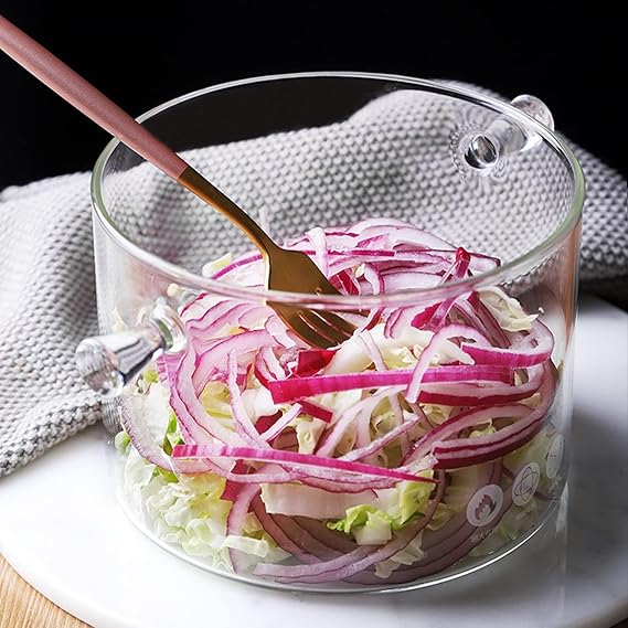🍲✨ Clear Glass Cooking Pot 🥘 Elegant Kitchen Essential 🌿🔥