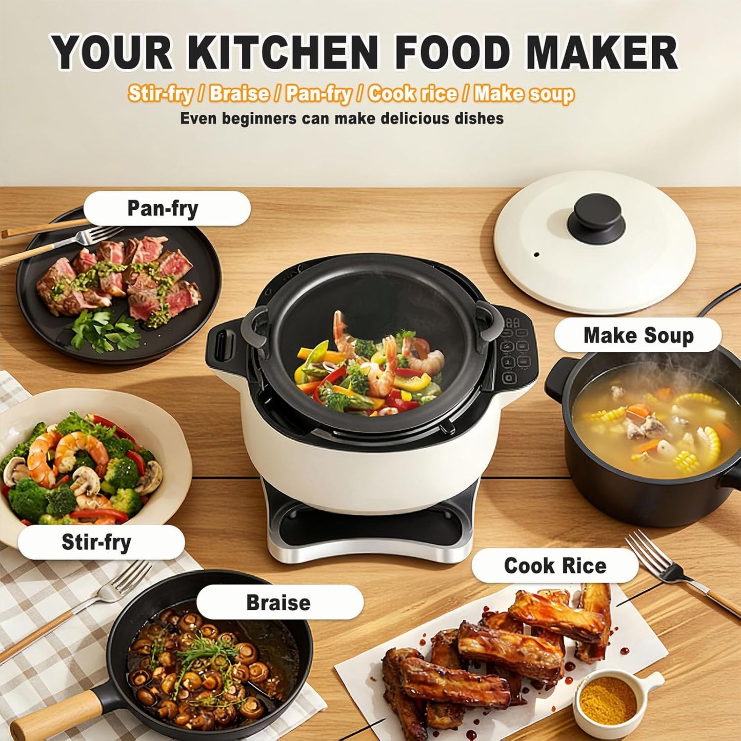 🥩 Heavy-Duty Food Processor – Effortless Prep Power ⚡